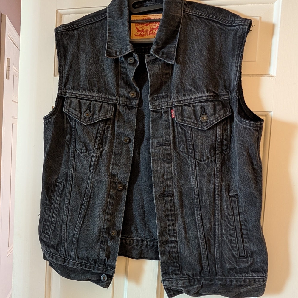 Levi's Black Denim Vest